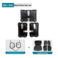 Support de bagages latéraux en alliage d'aluminium pour moto Kawasaki VERSYS-X300, support de coffre arrière, support de trois boîtes, support de queue de moto 38L