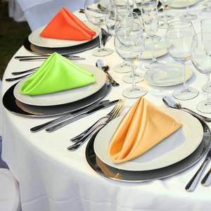 Красочные сатиновые мягкие впитывающие моющиеся скатерти и салфетки для кухни, ресторанов, свадеб, банкетов и праздничного декора - Product Image 2