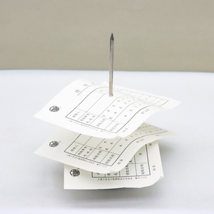 Support de reçus et de mémos pour restaurant et bureau, en acier inoxydable, avec broche à tickets et fourche à factures de bureau - Product Image 3