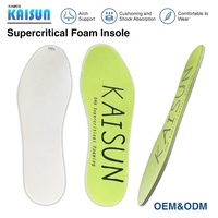 Semelles KS Custom Supercritical EVA |   Semelles orthopédiques respirantes OEM ODM pour hommes et femmes, pour la course à pied, le sport et l'entraînement