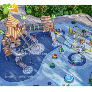 Gia đình thời thơ ấu thiết bị chơi ngoài trời bằng gỗ <span class=keywords><strong>Treehouse</strong></span> trượt ngoài trời - Product Image 1