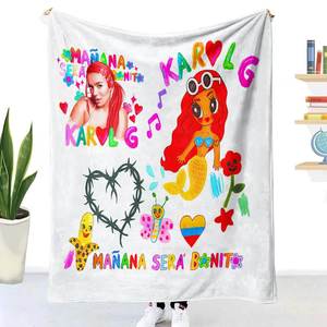 Ustom-Manta de viaje de lana con sublimación, Manana bonitor, venta al por mayor - Product Image 3