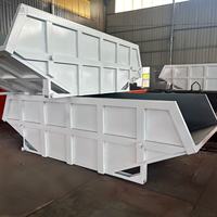 Conteneur de déchets mobile extérieur grande capacité en acier Q235, bac à ferraille, épaisseur de plaque 3-6mm, peint