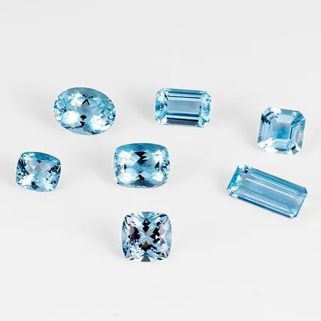 Gemstones For Jewelry Making Emerald Cut 1-5 Carat Gem Price Natural Loose Aquamarine