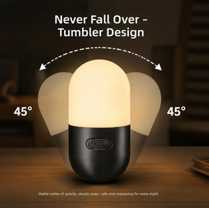 <span class=keywords><strong>Lampe</strong></span> <span class=keywords><strong>de</strong></span> <span class=keywords><strong>chevet</strong></span> LED <span class=keywords><strong>mini</strong></span> rechargeable USB-C à commande tactile, veilleuse à changement <span class=keywords><strong>de</strong></span> couleur pour chambre d'enfant - Product Image 5