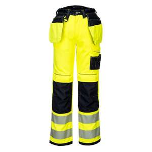 PORTWEST - PW306YBR41 PW3 High visibility <b>Stretch</b> Holster yellow/<b>black</b> <b>trouser</b> - EAN 5036108340088 HI-VIS WORKWEAR - Product Image 1