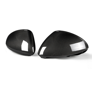 Real Dry Carbon Fiber Car <b>Door</b> Side Wing Rearview <b>Mirror</b> Cover Caps Glossy Direct Replacement for Porsche Cayenne 9ya 2018-2021 - Product Image 6