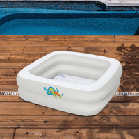 Conception de piscine carrée de baignoire d'air gonflable en PVC 51116