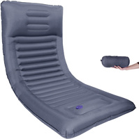 Équipement de camping de haute qualité pour l'extérieur Matelas de couchage ultraléger avec pompe à pied intégrée Tapis de pique-nique gonflable Matelas pneumatique