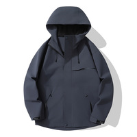 Veste bomber d'hiver imperméable légère pour homme/femme, taille plus, fermeture éclair, polyester