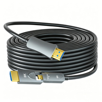 Kabel HDMI Serat Optik 8K Micro D ke Tipe A yang Dapat Dilepas, 4K/120Hz 8K/60Hz HDMI 2.1 AOC Kabel Optik Aktif