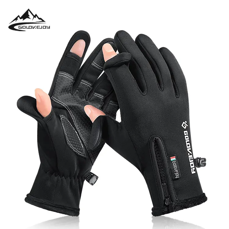 GOLOVEJOY DB65 Heißes neues Radfahren Winter fischen Outdoor-Sport Wind dichte Finger-Flip-Cover Unisex Warme Motorrad-Reit handschuhe