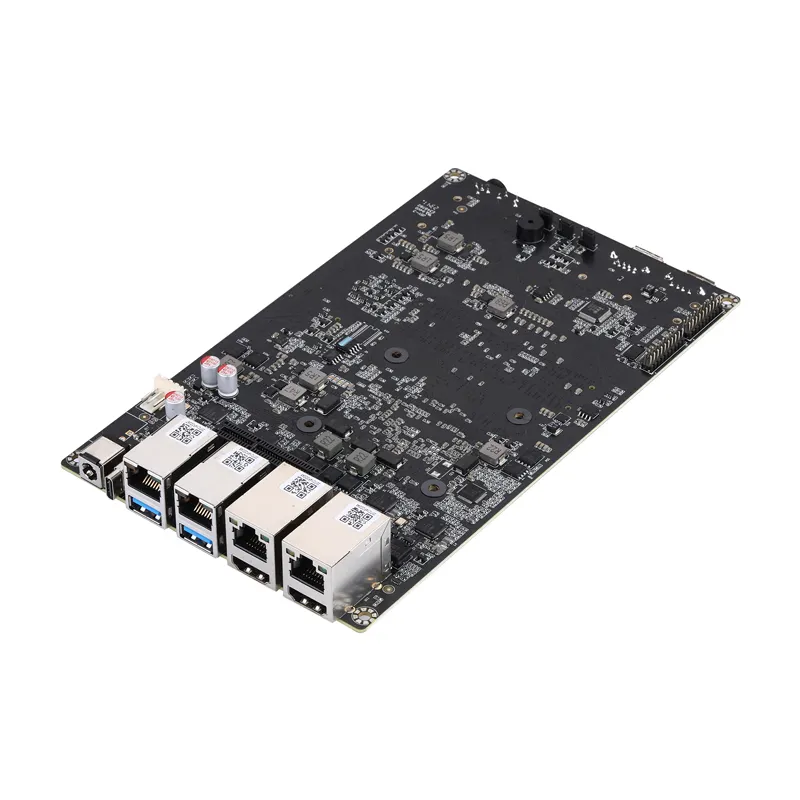 Qotom 4 Bay 4 LAN Mini PC NAS Mother Board 8th Gen Intel Core i3 i5 i7 CPU NAS Mini itx Motherboard Combo