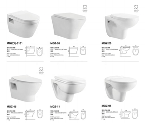 Sang Trọng Vàng tường treo nhà vệ sinh Vòng không có vành gốm phòng tắm Dubai vàng Nhà vệ sinh WC - Product Image 5