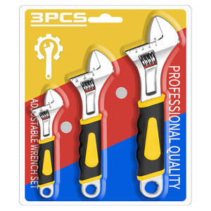 Juego de Llaves Ajustables CRV 6-8-10 con Mango Móvil, Juego Completo, Embalaje de Doble Burbuja, Acero al Carbono para Reparaciones, Personalizable OEM - Product Image 5