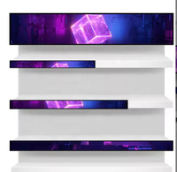 Écran de barre ultra-large, écran large, écran LCD, bandes d'étagères, 19,5 à 88 pouces, étagères de supermarché Android, lecteur publicitaire numérique