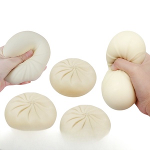 Giant Squishy Dumpling 25cm 15cm, Bao Bun Squishy Géant 10 pouces, Boule Squishy à remontée lente, Jouet anti-stress avec boîte de cuisson vapeur, Entrepôt USA - Product Image 4