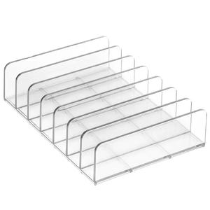 White Clear Acrylic Eco-Friendly Convenient Shelf Dividers Organizers for Purses Closet Separators Display <b>Rack</b> <b>Wood</b> Plastic - Product Image 1
