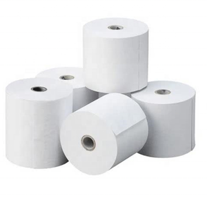 Rouleaux de papier thermique bleu <span class=keywords><strong>80x80</strong></span> mm pour terminal de point de vente ou guichet automatique - Product Image 1
