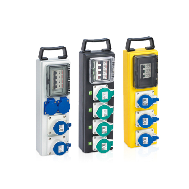JH-Box Electrical Portable Extension Socket Box Flexible Circuit Breaker Distribution Socket Portable Power Distribution Box