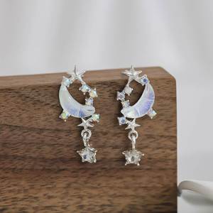 Trendy Ocean Style Zircon Imitation Pearl <b>Blue</b> Shell Starfish <b>Earrings</b> <b>Stud</b> for Women Fishtail <b>Earring</b> Ear Ring Jewelry Gift - Product Image 5