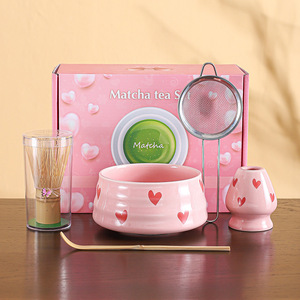 Juego de Batidores de Matcha Modernos a Precio de Mayoreo, 4 Piezas, Accesorios de Bambú, Tazón de Cerámica para Matcha, Kit para Cafetería, Logotipo Personalizado - Product Image 5