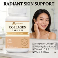 Kangherb OEM ODM Collagène, Vitamine C et Protéines pour la Croissance des Cheveux et des Ongles, Soins de Santé, 120 Capsules de Collagène