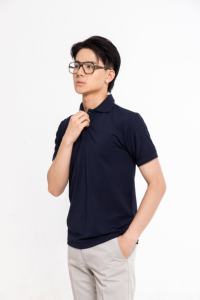 เสื้อโปโลผ้าโพลีเอสเตอร์แบบรัดกล้ามเนื้อ - Product Image 5