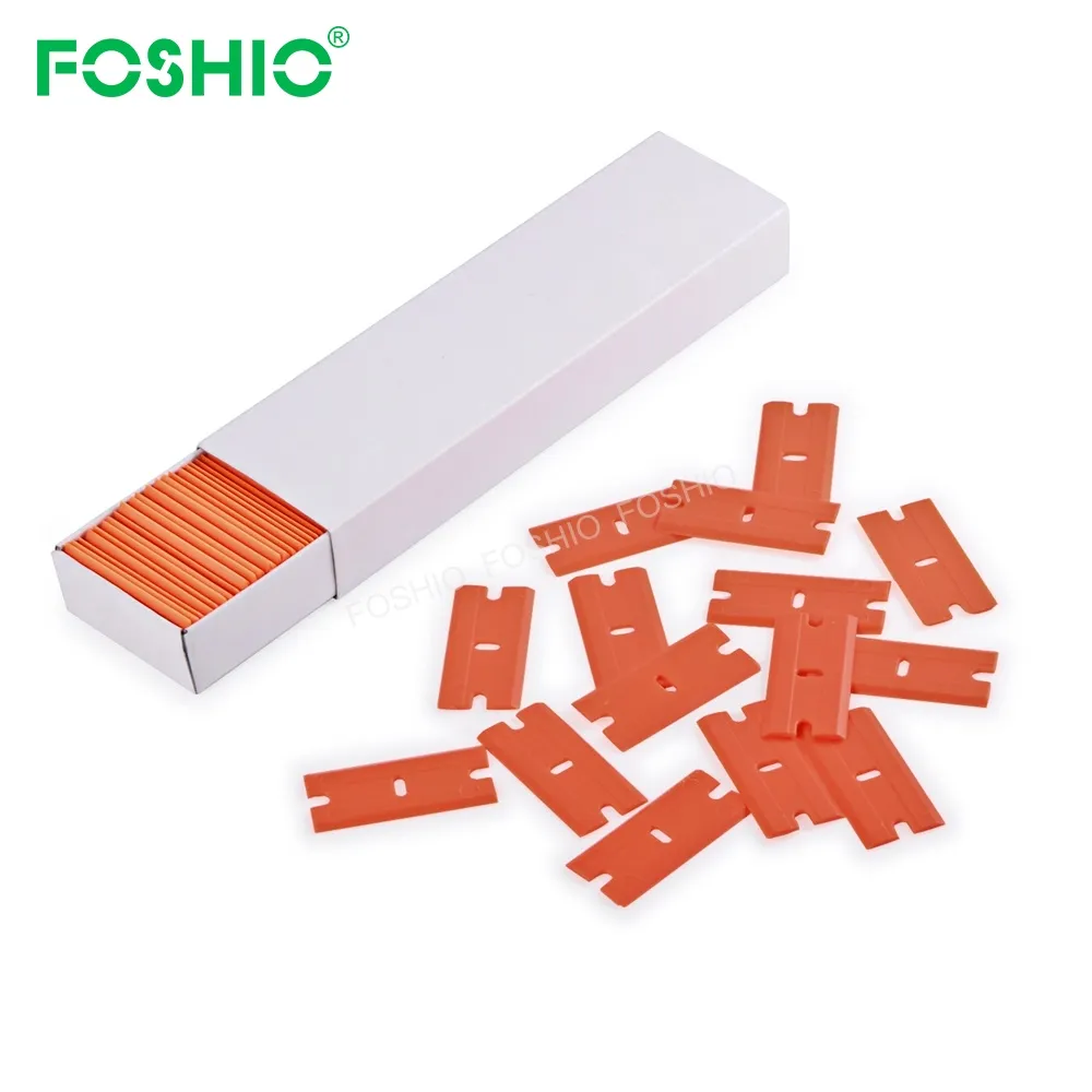 Plastic Razor Blade Scraper Adhesive Glue Decal Sticker Label Removal Tool for Auto Windlow Glass Tint Tool Set