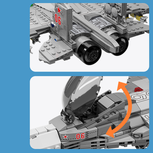 CAYI Su-27 Fightet Jet militaire avion de chasse militaire jouets avion bloc de construction ensemble avion bloc jouets cadeau pour les enfants - Product Image 5