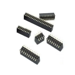 1.27MM Double Row Female Breakaway PCB Board Pin Header socket Connector Pin header 2*2/3/4/5/6/7/8/9/10/12/16/20/40/ PIN