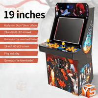 ZDYS Grande borne d'arcade de table à monnayeur Pandora Moonlight Box, double joueur, rétro, avec joystick métallique pour jeux de basket et de boxe, garantie 1 an