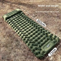 Matelas de camping auto-gonflant ultraléger et compact en TPU, imperméable, pour activités de plein air et randonnée, avec logo personnalisé