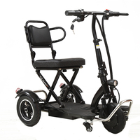Scooter novo, venda quente de boa qualidade 48v 350w 10 polegadas, triciclo elétrico pequeno 3 roda para adultos