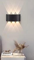 Lampe murale LED lumineuse ovale 6W pour hôtel et jardin, éclairage décoratif extérieur étanche, projecteur personnalisable