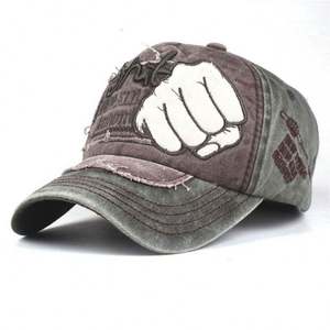 Custom <b>Patch</b> Embroidery logo 6 Panel Sports Gorras Washed Distressed Baseball Cap - Product Image 5
