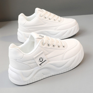 Chaussures pour femmes 2024, chaussures de sport décontractées à bout rond, semelle épaisse, tendance mode, chaussures pour femmes - Product Image 1