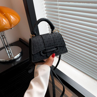 Sac à Main Populaire en Cuir PU pour Femme, Élégant Sac à Bandoulière Vintage Motif Treillis, Mini Sacs de Luxe pour Femmes