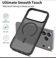 Coque de protection translucide antichoc en PC avec sensation de peau pour iPhone 17 18 Pro Max
