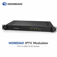 Modulador ISDB-Tb Hondao IPM24M de 8/16/20/24 Canales, Equipo de Multiplexación IPTV para TV Digital con 24 Salidas RF de Portadora