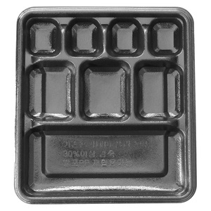 Bento Box PP 8 compartment lunch container Safe <b>Microwave</b> Ready Foam Sheet Ecotainer PS Foam Alternative lunch box - Product Image 4