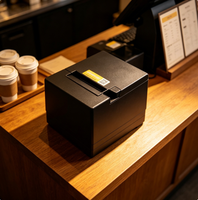 Printer Thermal 80mm dengan Pemotong Otomatis, Printer Thermal POS USB LAN Opsional Untuk Restoran dan Toko Retail