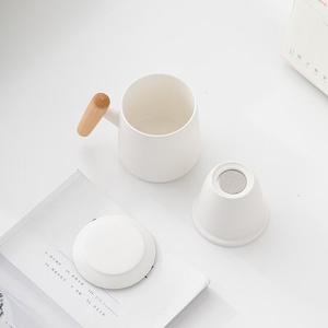 <span class=keywords><strong>Tasse</strong></span> <span class=keywords><strong>à</strong></span> Thé <span class=keywords><strong>avec</strong></span> <span class=keywords><strong>Infuseur</strong></span> <span class=keywords><strong>et</strong></span> <span class=keywords><strong>Couvercle</strong></span>, Mug <span class=keywords><strong>à</strong></span> Thé en Céramique <span class=keywords><strong>à</strong></span> Anse en Bois Brut pour Thé en Vrac, Mug <span class=keywords><strong>à</strong></span> Infuser le Thé en Relief pour Cadeaux - Product Image 4