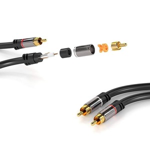 Câble coaxial RCA mâle-mâle CableDirect 3m - Câble audio stéréo - Qualité sonore impeccable et résistant aux chocs - Pour caissons de basses, amplificateurs, maison - Product Image 3
