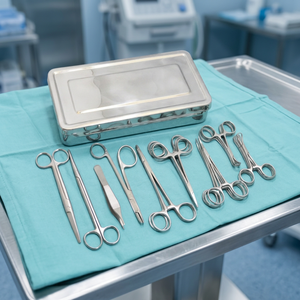 Juego de Instrumentos Quirúrgicos Veterinarios de Acero Inoxidable, Kit de Cortadora Manual Reutilizable, Herramientas Médicas para Perros MIRHA INSTRUMENTS MI-202 CE - Product Image 3