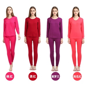 Vêtements de nuit thermiques en coton 100% pour femmes, <span class=keywords><strong>sous</strong></span>-vêtements longs pour femmes, vente en gros à bas prix - Product Image 6