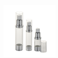 Flacons pompe sans air en plastique personnalisés de luxe de 20 ml et 30 ml pour toner, crème contour des yeux, crème visage, emballage cosmétique, avec écran