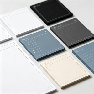 Blocs-notes autocollants en papier coloré avec logo personnalisé, amovibles, pour le bureau, l'école, cadeau promotionnel - Product Image 1