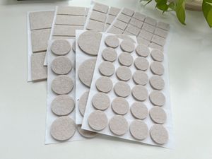 Настраиваемые размеры клейкие войлочные прокладки Белые коричневые черные мебельные защитные войлочные прокладки - Product Image 3