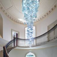 Lustre moderne personnalisé Senfey pour hôtel, luminaire suspendu artistique, finition dorée E12, LED pour hall d'entrée, restaurant, hôtellerie